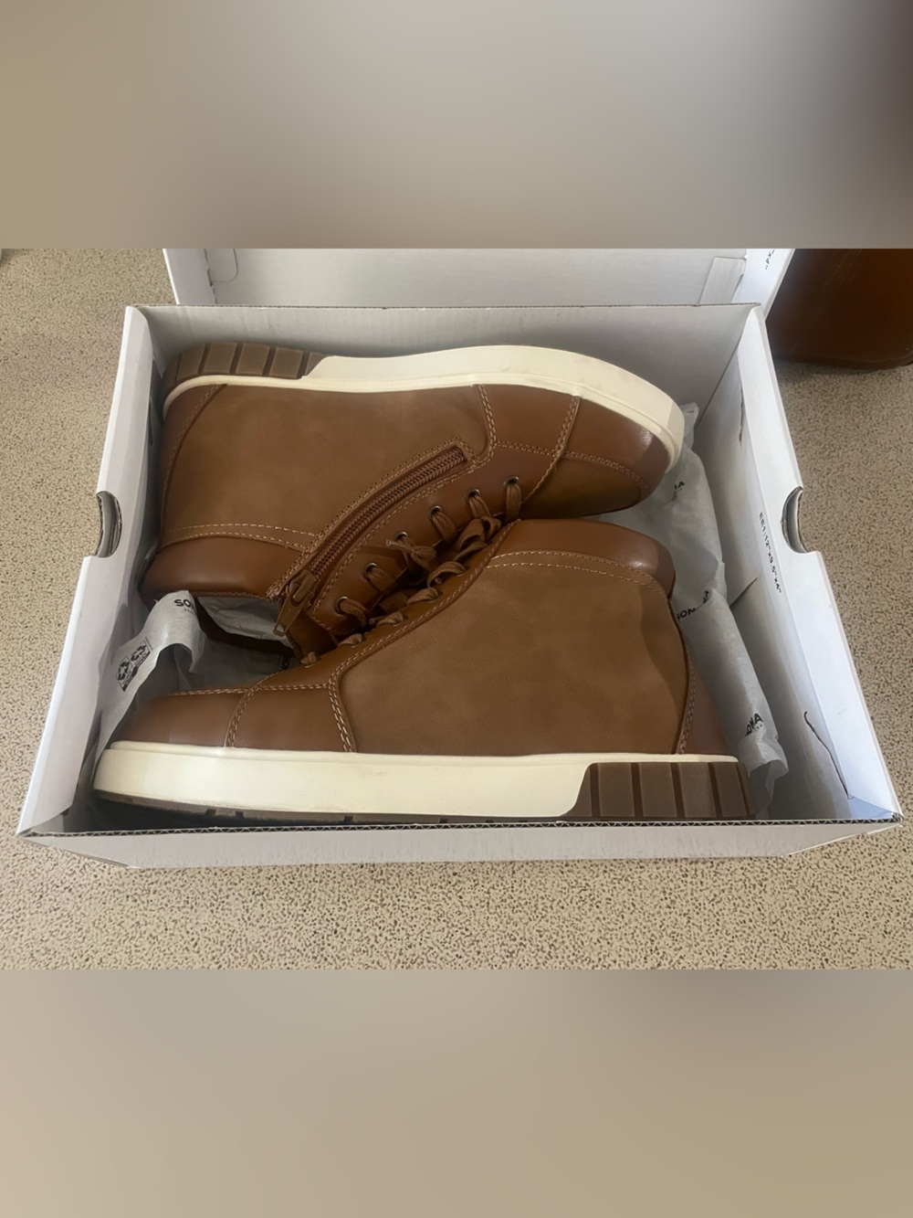 Sonoma Tan Kids Lace-Up & Side-Zip Boots